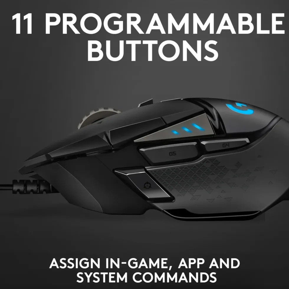 Logitech G 502 Hero Gaming-mus för proffs