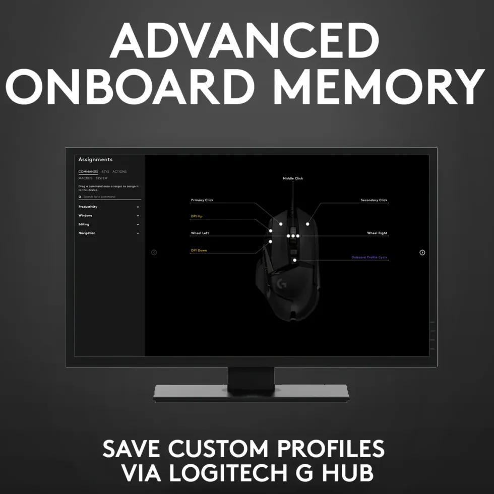 Logitech G 502 Hero Gaming-mus för proffs