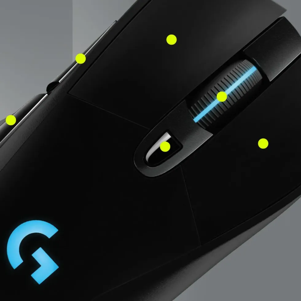 Logitech G 703 Lightspeed Hero Trådlös gaming-mus för proffs