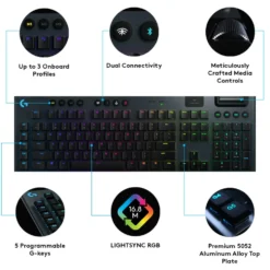 Logitech G 915 Lightspeed Mekaniskt tangentbord GL Tactile