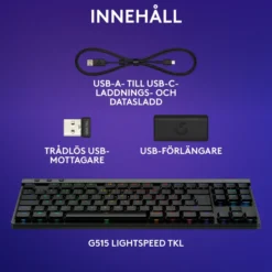 Logitech G515 Lightspeed TKL Linear Black