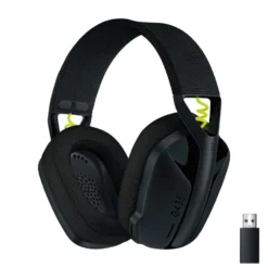 Logitech G 435 Lightspeed Trådlöst gaming-headset Svart & Neongul