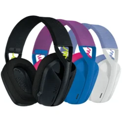 Logitech G 435 Lightspeed Trådlöst gaming-headset Off-white & Lila