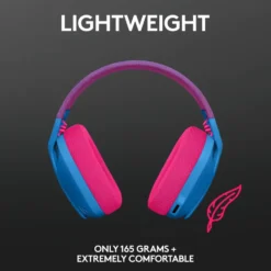 Logitech G 435 Lightspeed Trådlöst gaming-headset Blå & Hallon