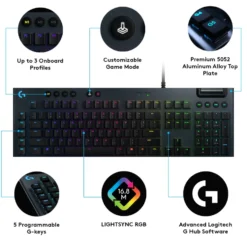 Logitech G 815 Mekaniskt tangentbord GL Clicky