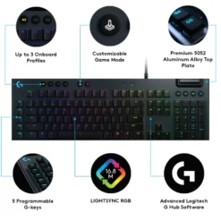 Logitech G 815 Mekaniskt tangentbord GL Clicky