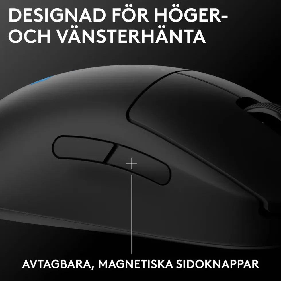 Logitech G Pro 2 Trådlös gaming-mus för proffs Svart