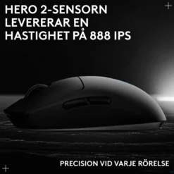 Logitech G Pro 2 Trådlös gaming-mus för proffs Svart