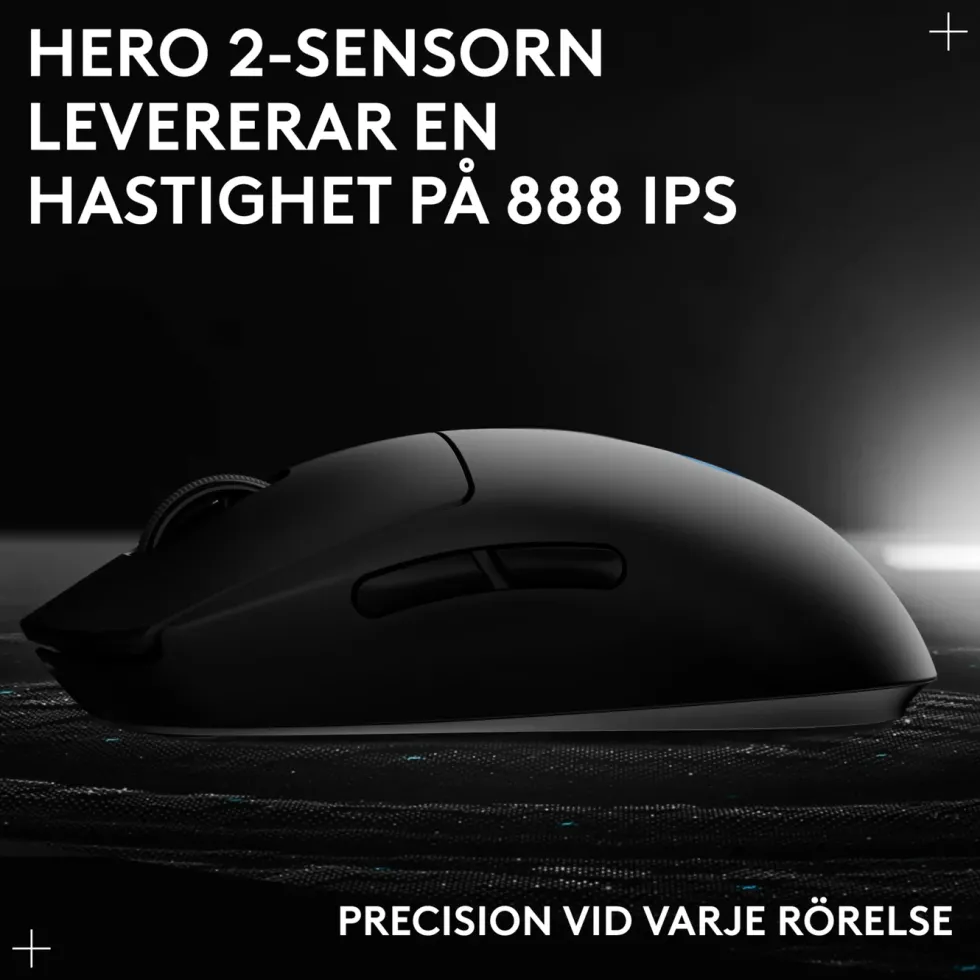 Logitech G Pro 2 Trådlös gaming-mus för proffs Svart