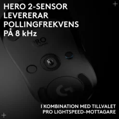 Logitech G Pro 2 Trådlös gaming-mus för proffs Svart