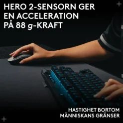Logitech G Pro 2 Trådlös gaming-mus för proffs Svart
