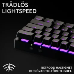 Logitech G PRO X 60 Lightspeed Trådlöst gaming-tangentbord Tactile Black
