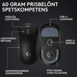 Logitech G Pro X Superlight 2 Trådlös mus