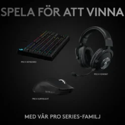 Logitech G Pro X Superlight Trådlös gaming-mus Svart