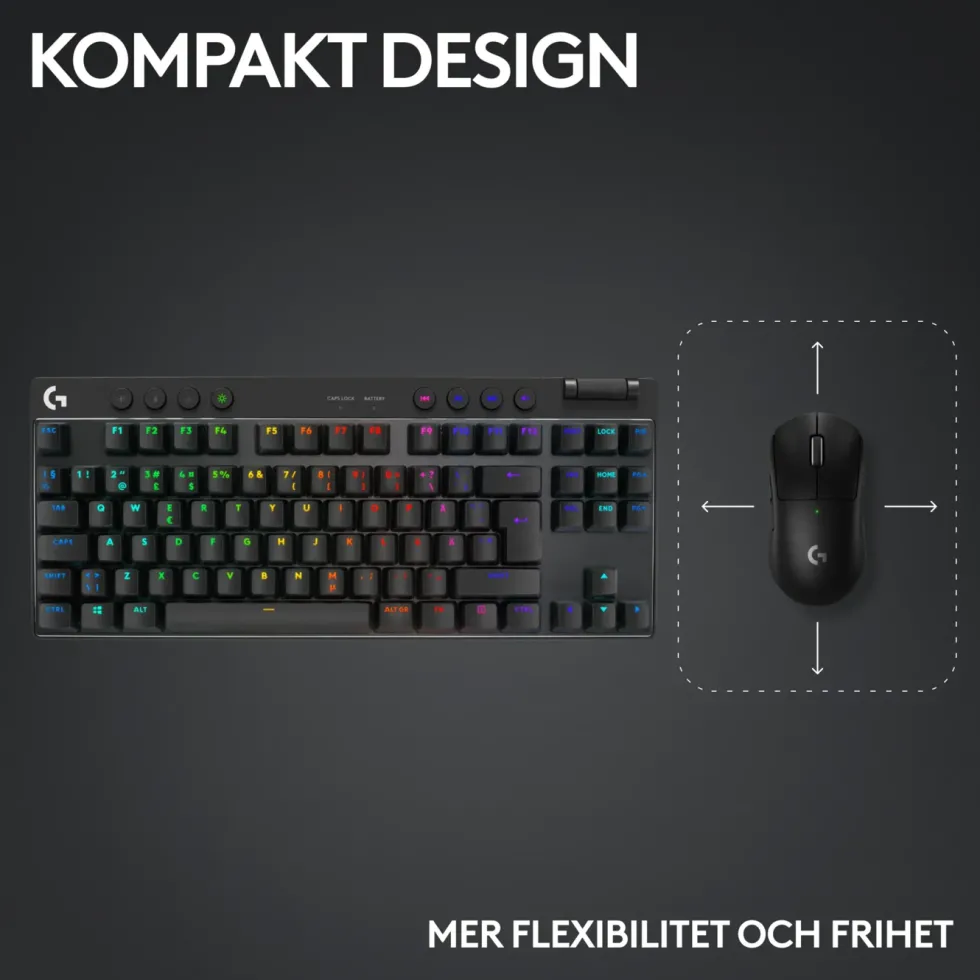 Logitech G Pro X TKL Lightspeed Gaming-tangentbord