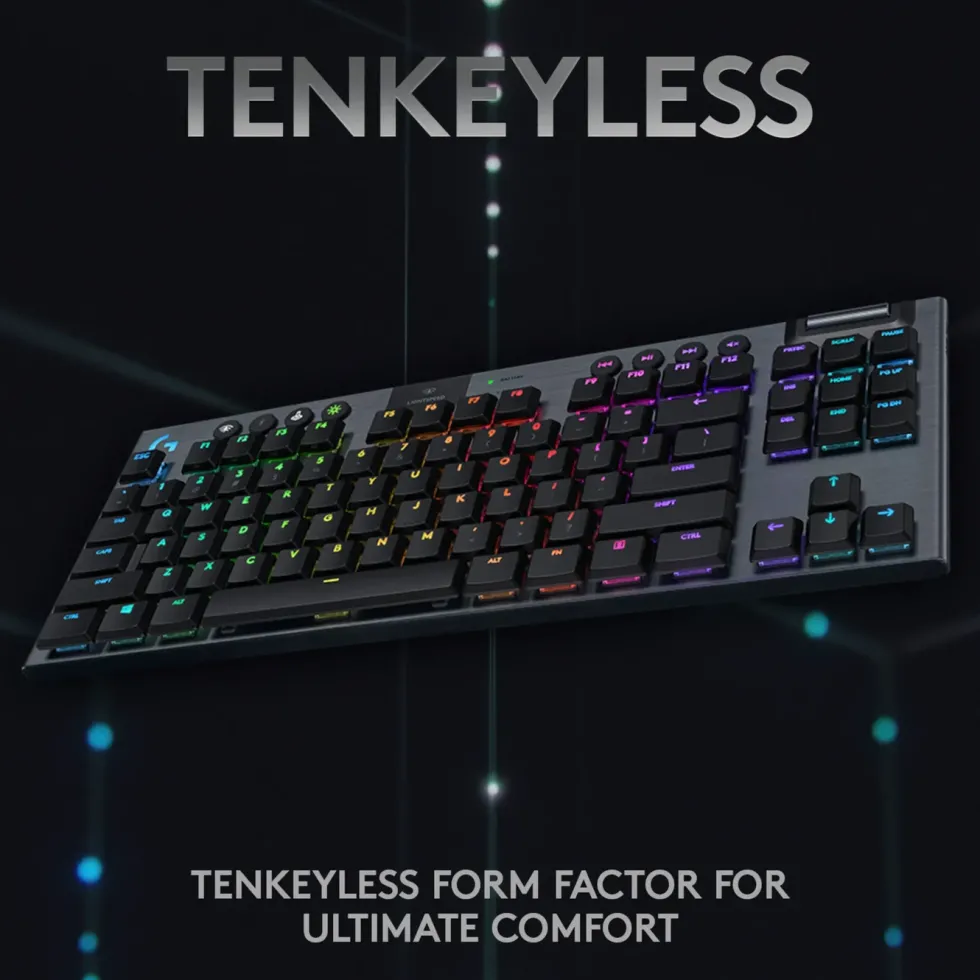 Logitech G 915 TKL Mekaniskt tangentbord GL Clicky Svart