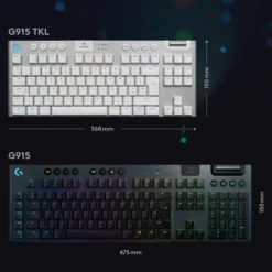 Logitech G 915 TKL Mekaniskt tangentbord GL Tactile Vit