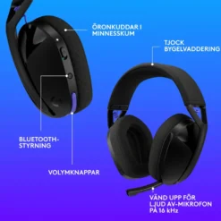 Logitech G321 Trådlöst gamingheadset Svart