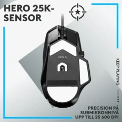Logitech G 502 X Trådbunden gamingmus Svart