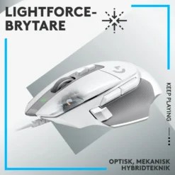 Logitech G 502 X Trådbunden gamingmus Vit