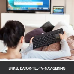 Logitech K400 Plus Trådlöst tangentbord med Touchpad