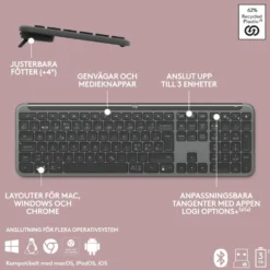 Logitech K950 Signature Slim Trådlöst tangentbord