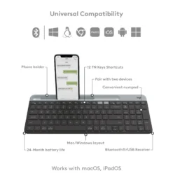 Logitech K580 Slim Trådlöst tangentbord