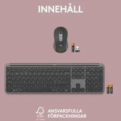 Logitech MK950 Signature Slim Trådlöst tangentbord och mus