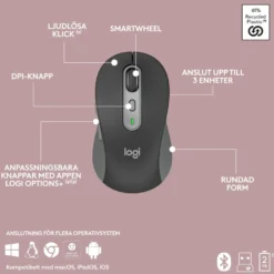 Logitech MK950 Signature Slim Trådlöst tangentbord och mus