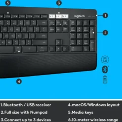 Logitech MK850 Trådlöst tangentbord och mus
