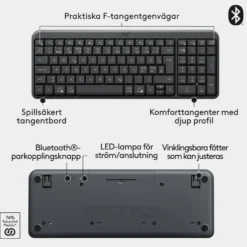 Logitech MK250 Trådlöst tangentbord med mus