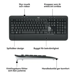 Logitech MK540 Trådlöst tangentbord och mus
