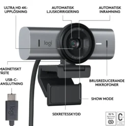 Logitech MX Brio 4K webbkamera