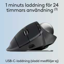 Logitech MX Ergo S Ergonomisk mus med styrkula
