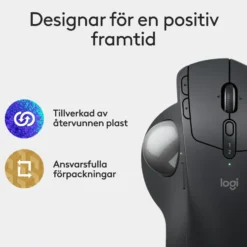 Logitech MX Ergo S Ergonomisk mus med styrkula