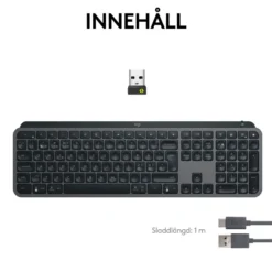 Logitech MX Keys S Trådlöst tangentbord Graphite