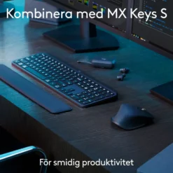 Logitech Mx Master 3s Trådlös datormus Grafit, Bluetooth-utgåva