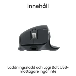 Logitech Mx Master 3s Trådlös datormus Grafit, Bluetooth-utgåva