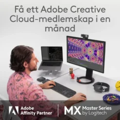 Logitech MX Master 4 Trådlös ergonomisk datormus Graphite