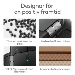 Logitech MX Master 4 Trådlös ergonomisk datormus Graphite