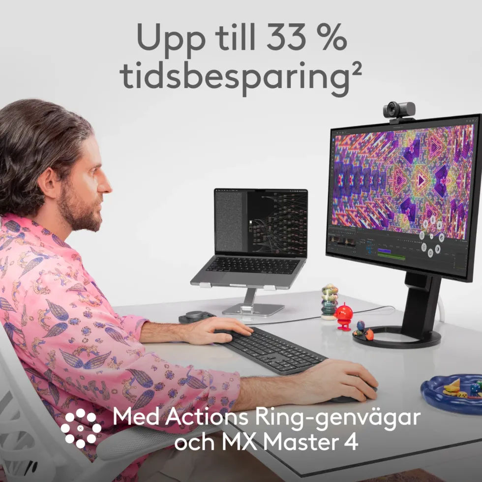 Logitech MX Master 4 Trådlös ergonomisk datormus Graphite
