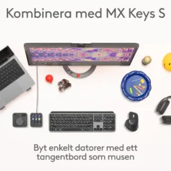 Logitech MX Master 4 Trådlös ergonomisk datormus Graphite