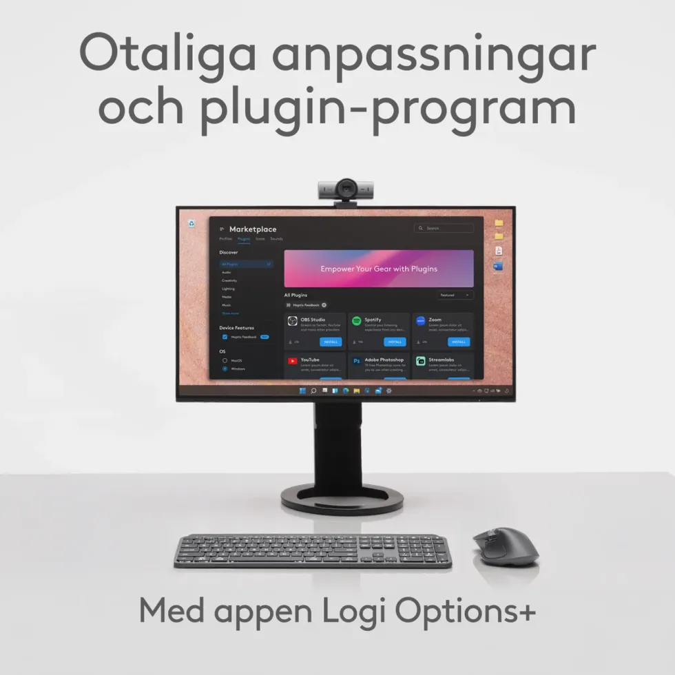 Logitech MX Master 4 Trådlös ergonomisk datormus Graphite