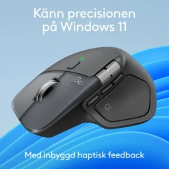 Logitech MX Master 4 Trådlös ergonomisk datormus Graphite