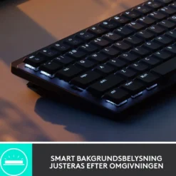 Logitech Mx Mechanical Mini Trådlöst mekaniskt tangentbord Brown Tactile Quiet
