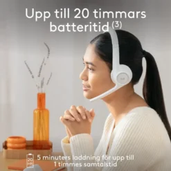 Logitech Zone 300 Trådlöst headset Off-white