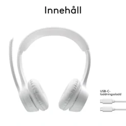 Logitech Zone 300 Trådlöst headset Off-white