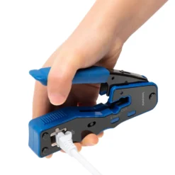 Luxorparts Crimptång med klipp- och skalfunktion för RJ45-kontakter