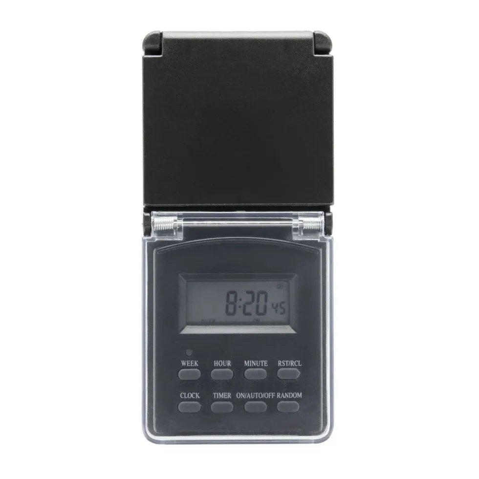 Luxorparts Digital timer 7 dygn för utomhusbruk