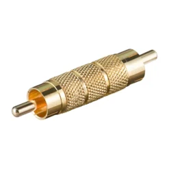 Luxorparts Dubbelhane RCA Guldpläterad